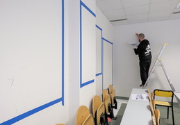 Atelier Fresque sur les murs de la FLCE.